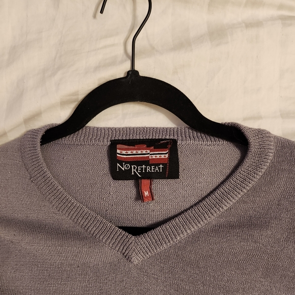 Grey No Retreat Pullover Sweater - Picture 6 of 6